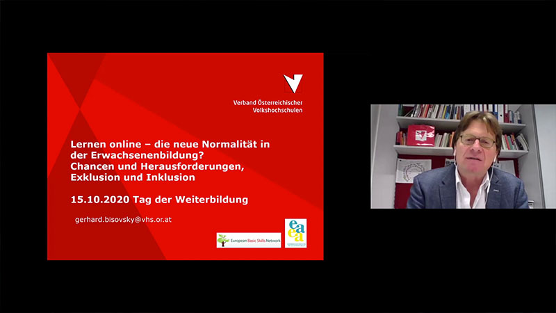 Video: «Gerhard Bisovsky, Generalsekretär des Verbands Österreichischer Volkshochschulen»