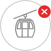 Aufstiegsanlagen (Seilbahnen und Skilifte) | Achtung Verbote