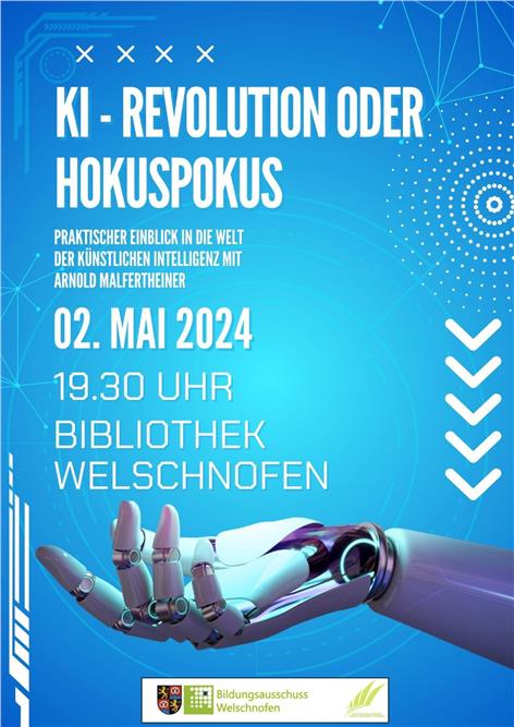Flyer: KI - Revolution oder Hokuspokus?